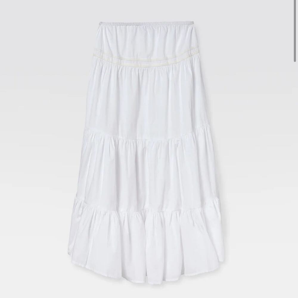 Gimaguas Rumba Maxi Skirt White - S